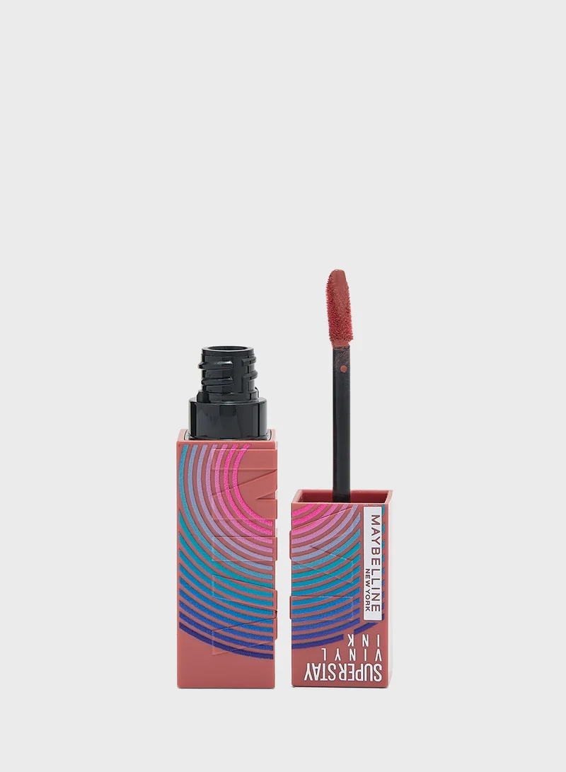 MAYBELLINE NEW YORK Superstay Vinyl Ink Lipstick - Music Collection Limited Edition (15, Peachy)