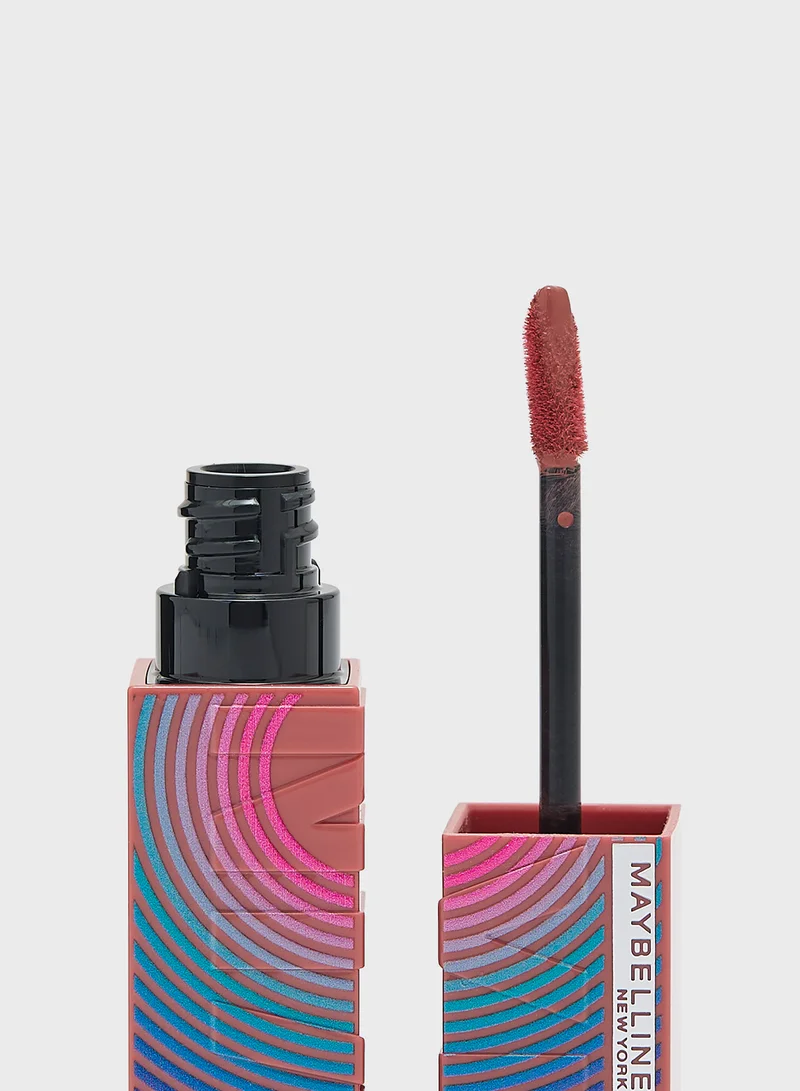 MAYBELLINE NEW YORK Superstay Vinyl Ink Lipstick - Music Collection Limited Edition (15, Peachy)
