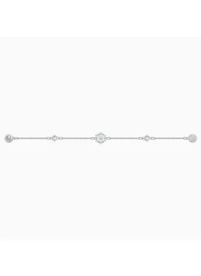 Chomel - Snowflake Strand Design Stone Studded Bracelet - Image 1