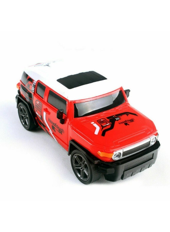 حديقة الألعاب محاكاة سيارة تويوتا FJ كروزر RC القابلة لإعادة الشحن - مركبة عالية السرعة ثلاثية الأبعاد تعمل بالتحكم عن بُعد مع انعطاف يسار/يمين وأضواء وهيكل متين - Image 2