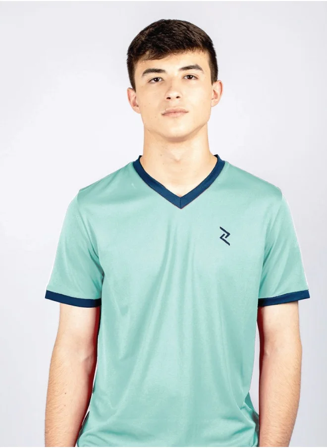 زيسي Men's V-Neck Short Sleeve Tee