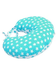 Get It Cotton 5 In 1 Feeding Pillow With Detachable Cover New Born Portable Breast Feeding Pillow For Baby And Mom (Blue Star Pack Of 1)  - Image 4