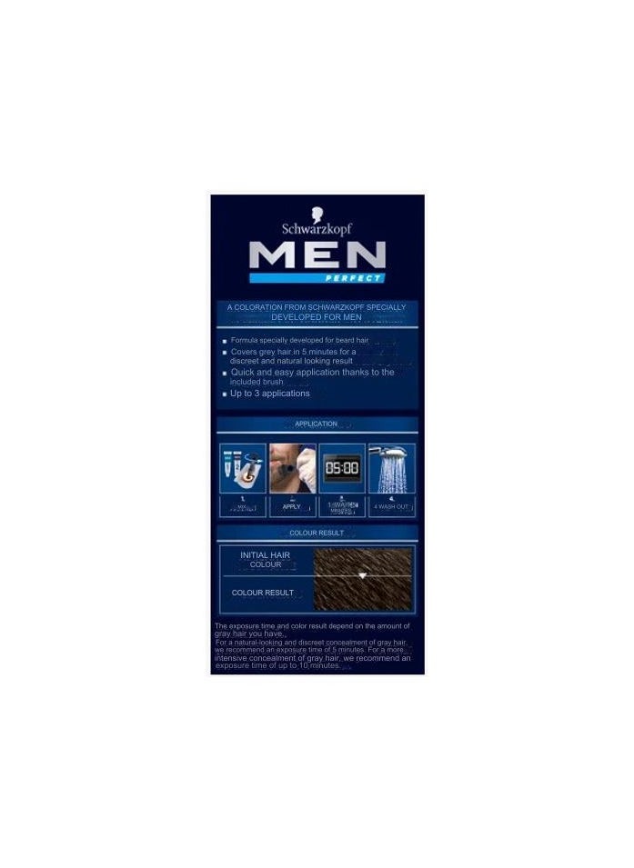 Schwarzkopf Schwarzkopf Men Perfect Beard Color Dark Brown 80, 30ml  - Image 3