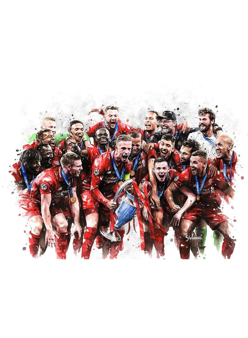 Nariele New football Star Frameless Home Decoration Wall Painting Poster