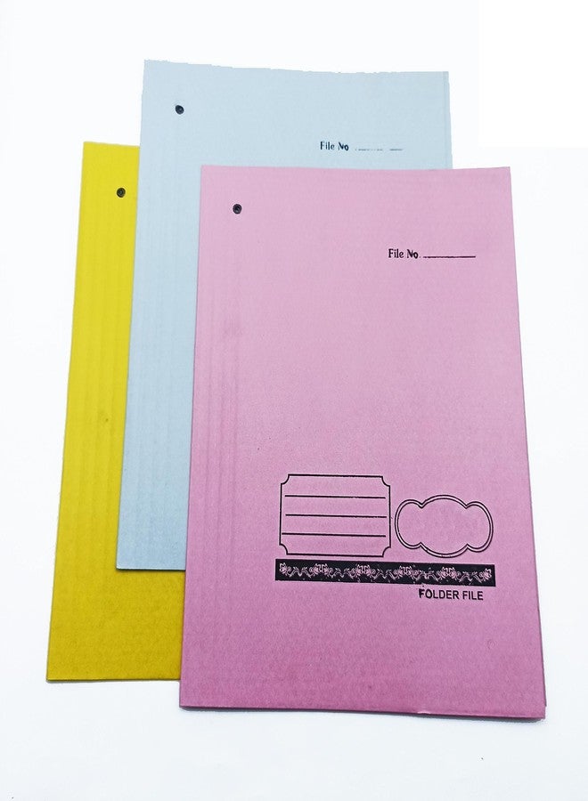 CRAFTWAFT Premium Paper Board Folder File, Tag File for Documents, Papers, Certificate etc Eyelet Folder Tag File Multicolor (12) - Image 2