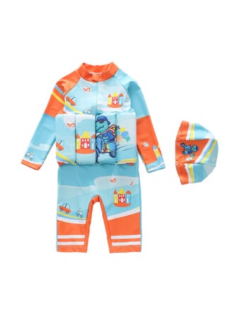 One-Piece Floatation Swimsuit Float Suit With Adjustable Buoyancy Bathing Suit Cartoon Short Sleeve Swimwear Jumpsuit Cartoon Swimsuit For Boys - pzsku/Z4D2F003CF95946BD7987Z/45/_/1726679691/a70b2dc1-4f0c-472a-ab06-a88f480b4002