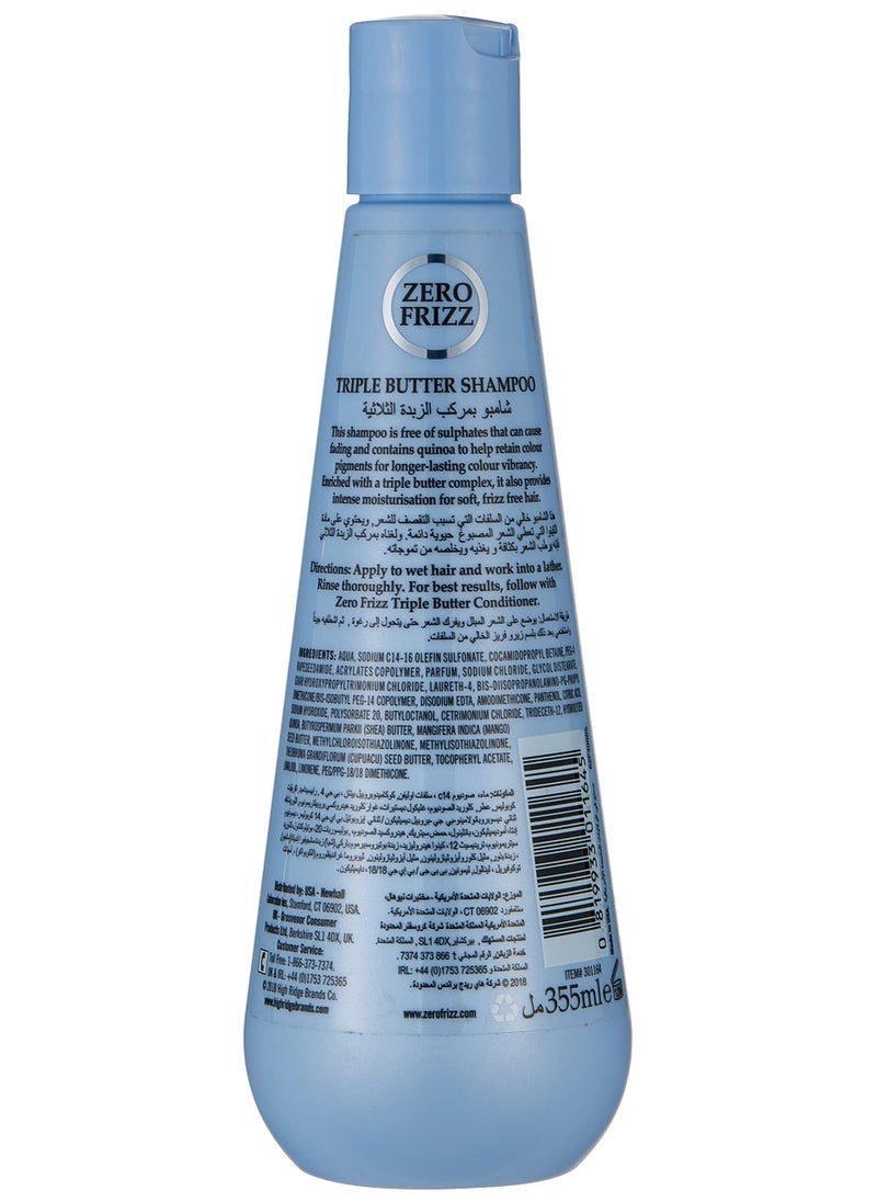 Zero Frizz Triple Butter Shampoo 355 ml  - Image 3