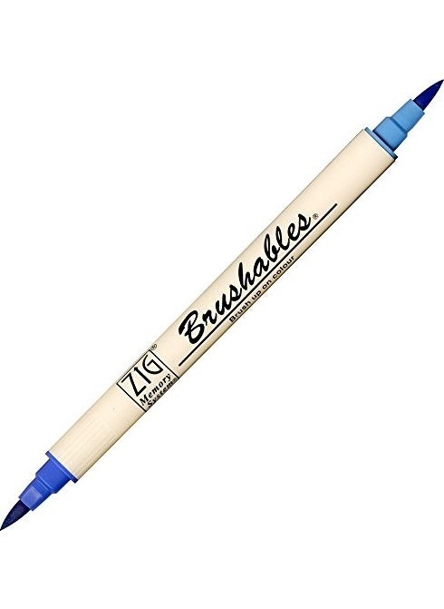 Zig Brush Tip Felt Pen Ms-7700/030 Pure Blue 