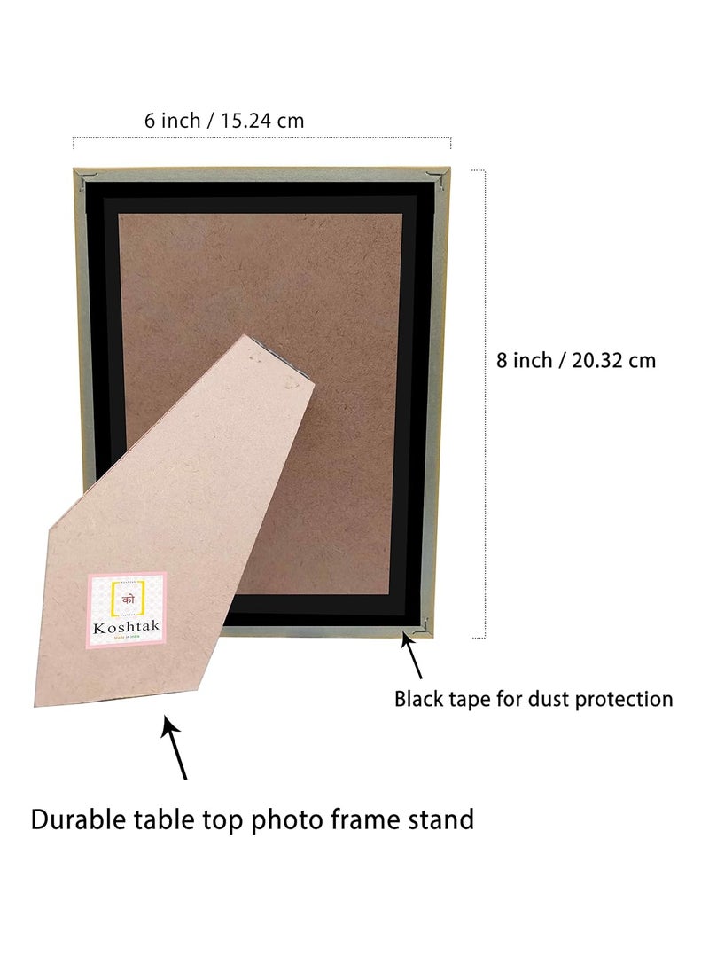 Koshtak Koshtak Shree Guru Govind Singh ji 6 x 8 inch Table top stand photo frame with Unbreakable Glass for temple Worshipgifthome decor Tabletop  - Image 4