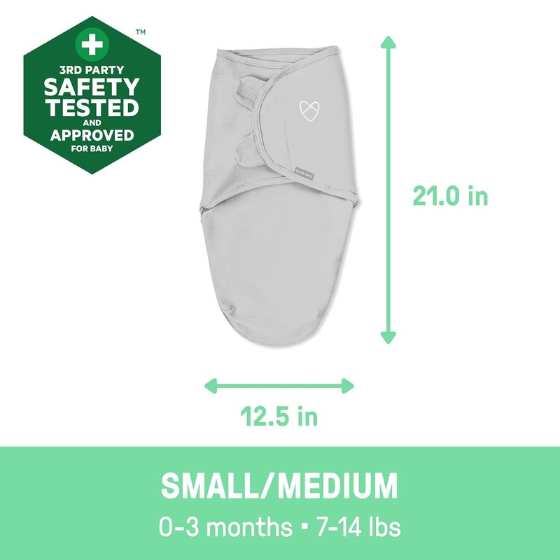 SwaddleMe by Ingenuity Original Swaddle 100 Cotton Improves Sleep  Calms Startle Reflex 03 Months 3Pack  Floating Geo - Image 2