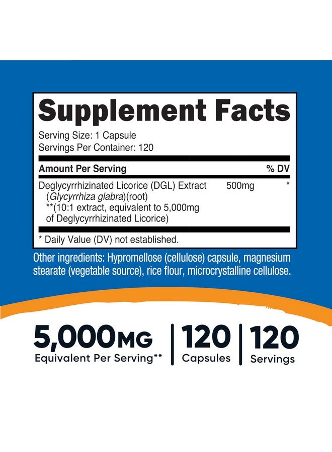 Nutricost كبسولات مستخلص عرقسوس دجل (5,000 ملغ مكافئ لكل حصة، 120 حصة) - غير معدلة وراثيًا، نباتية - Image 2