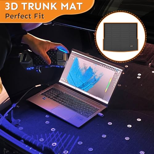 Binmotor-Floor Mats & Cargo Liner Set for Toyota Corolla 2014-2019(Only Sedan), Corolla Cargo Mat Trunk Mat, TPE All Weather Car Floor Mat for Toyota Corolla Trunk Liner Floor Liners Accrssories Mats - Image 5