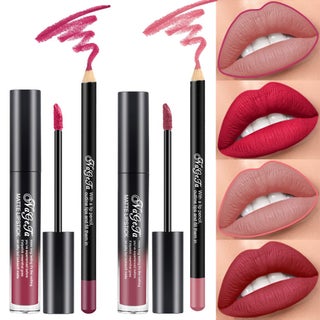 2 Colors Liquid Matte Lipstick and Lipliner Pack Set, Lip Tint Long Lasting 24 Hour Waterproof Velvet Nonstick Cup Lipgloss Lip Stain Pigmented Lip Makeup Gift Sets for Girls and Women Labiales - pzsku/Z4D2F3A9B5728E3DF74F0Z/45/_/1744137920/9c1c19cd-633b-469c-89b0-002e5079f219