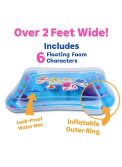 WowWee Baby Shark Tummy Time Water Filled Play Mat Infant Toys To Help Learn How To Crawl Baby Shark Official  - Image 3