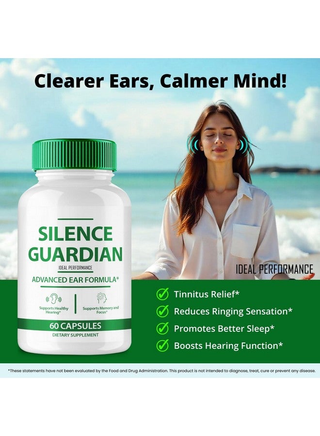 IDEAL PERFORMANCE Silence Guardian Tinnitus Relief For Ringing Ears Capsule, Silence Guardian Ring Clear Tinnitus Pills, SilenceGuardian Ear Tinnitus Supplement, Ear Ringing Tinnitus, SilenceGuardian Reviews (5 Pack)  - Image 4