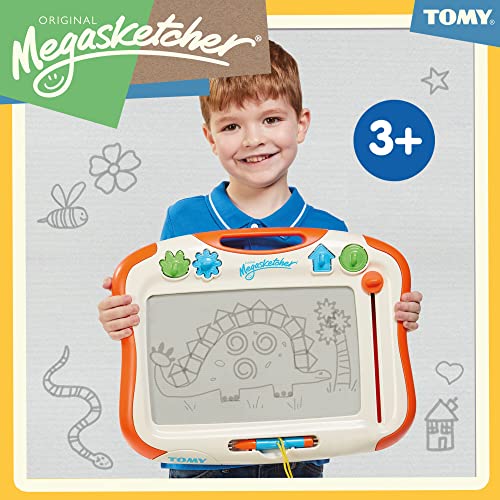 Tomy Megasketcher Magnetic Drawing Board | Large Writing Pad with Magic Eraser | Travel Games for Kids Aged 3 4 5 6 and Over | Measures 45 x 35 cm - Image 2