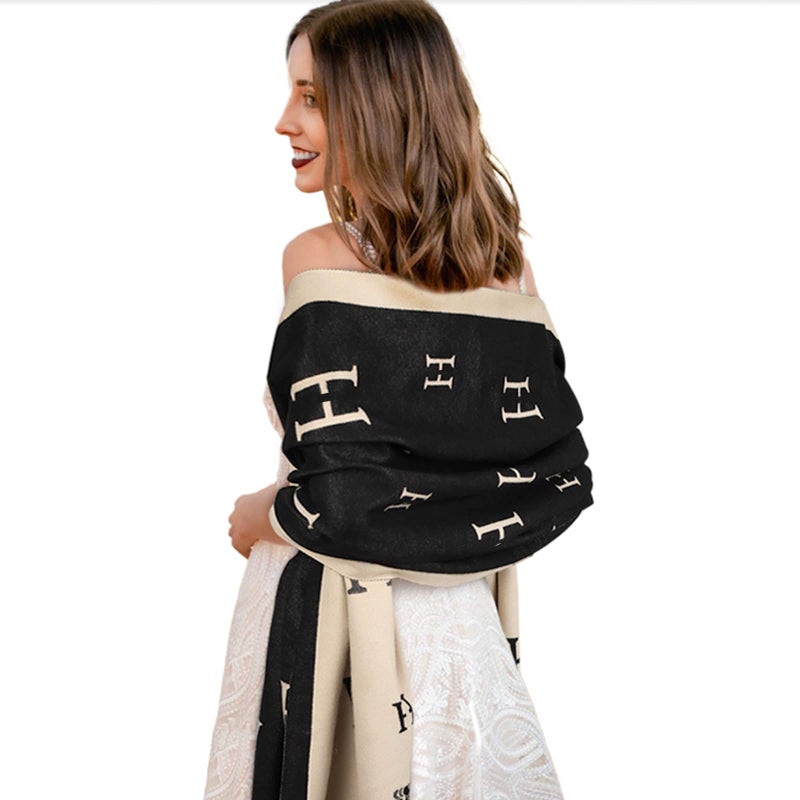 EXTREE Scarfs for Women Pashmina Silky Shawl Wrap for Evening Dressing Blanket Open Front Poncho Cape - Image 4