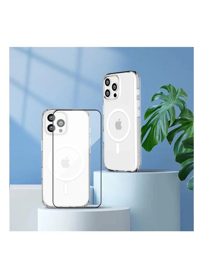 Max & Max - Max & Max iPhone 16 Pro Max Clear Magsafe Case with Glass - Image 1
