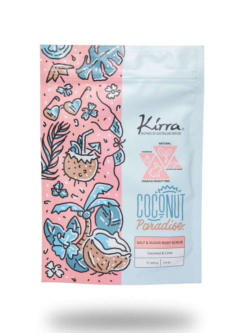 Kirra Coconut Paradise – Vegan Salt & Sugar Body Scrub - Image 1