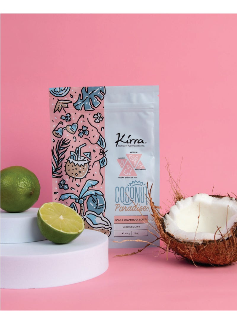 Kirra Coconut Paradise – Vegan Salt & Sugar Body Scrub - Image 4
