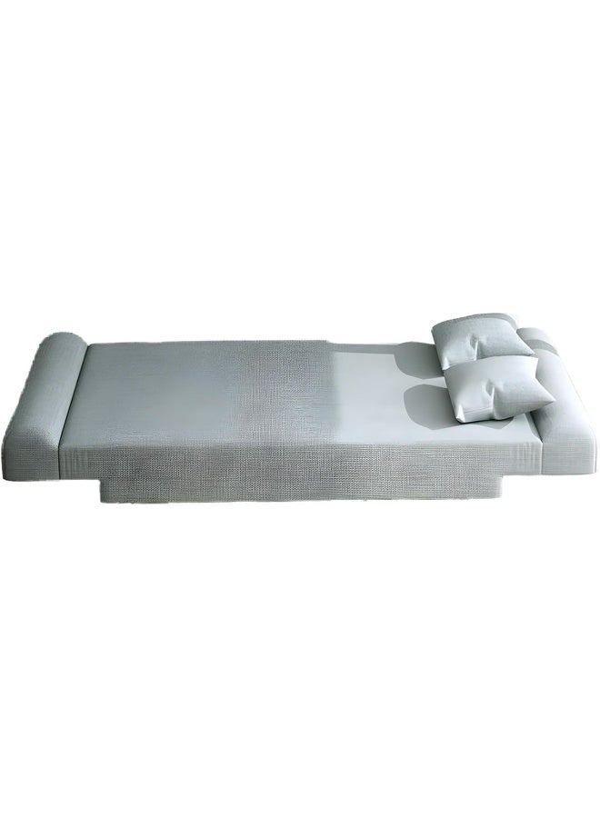 Comfynest Linen Armless Convertible Sleeper Sofa Bed for Living Room  - Image 3