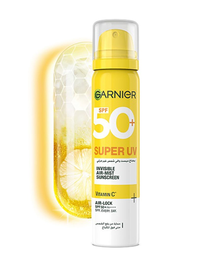 غارنييه واقي الشمس غارنييه سوبر يو في SPF50+ غير مرئي مع فيتامين سي، 75 مل - Image 1