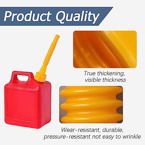 Zufoty Gas Can Spout Replacement, No-Spill Design Gas Can Nozzle with Flexible Nozzle Fit for Most 1/2/5/10 Gal Tank Cans, Easy Pour, Fuel Can Vent Caps, Fuel Can Spout Replacement - Image 3