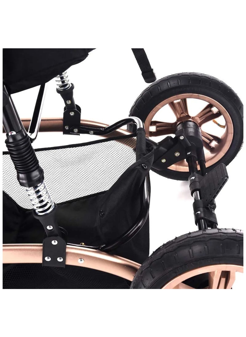 DEHKAH 3-in-1 Stroller - Comfort and Style for Every Ride Take your little one safely from day one with this luxurious, multi-use set.  - Image 3