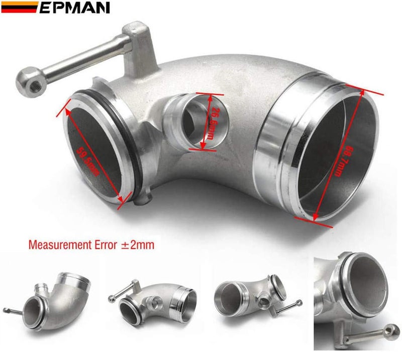 EPMAN أنبوب دخول توربو عالي التدفق إيبمان EPCGQ135Z لجولف MK7 GTI أودي S3 A3 ليون MK3 EA888 - Image 2