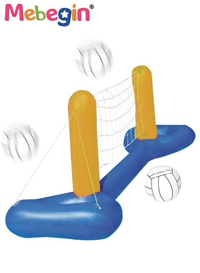 MEBEGIN 252*64cm Volleyball Net Set with a Ball, Inflatable Pool Float Set, Inflatable Water Games, Pool Floating Toys, Summer Swimming Floaties, Convenient to Store or Bring Along for Vacations and Pool-hopping Adventures - Image 2