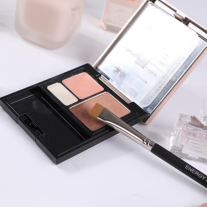 Energy Flat Concealer Brush for Eyeliner Eyebrows Defining Precision Lash Liner Brow Concealing with Gel Cream Firm Stiff Thin Synthetic Bristle Flat Definer Brush - Image 4