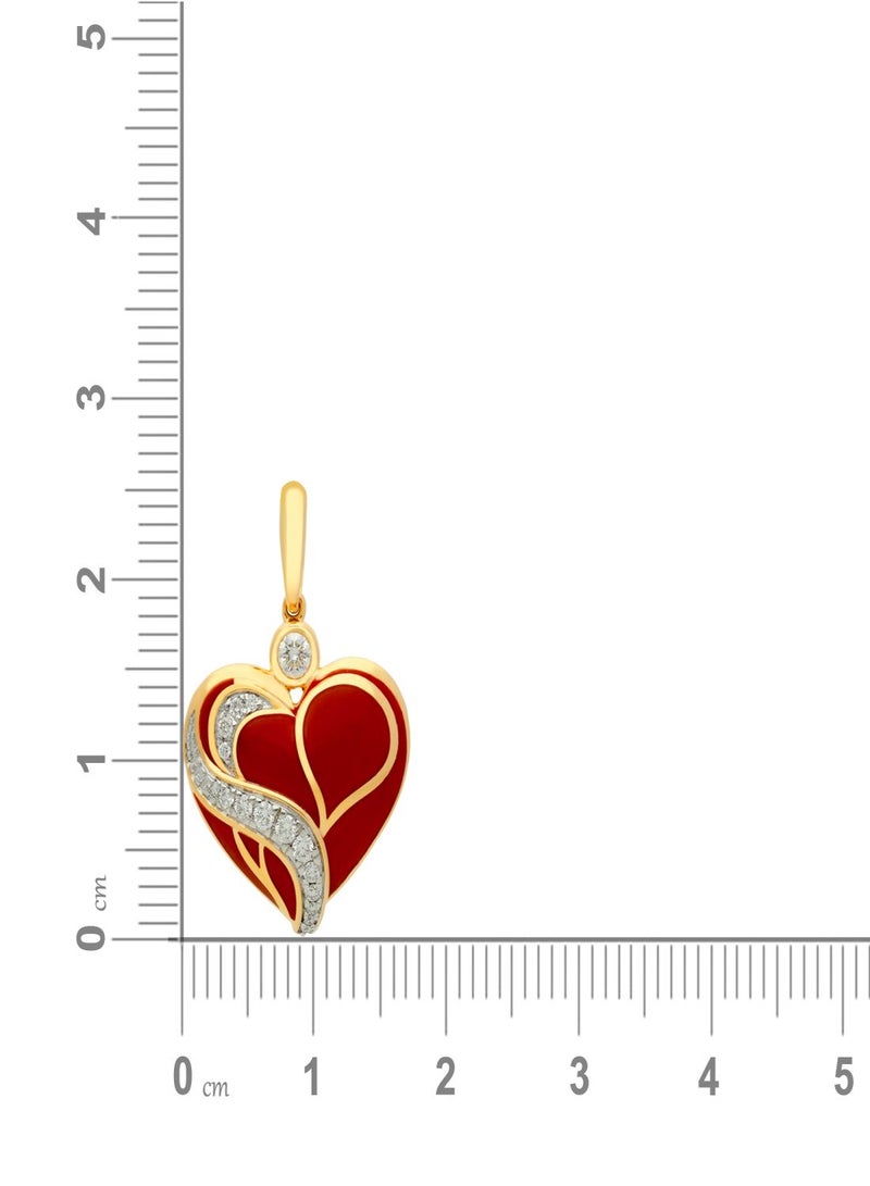 Malabar Gold and Diamonds 18 Carat 750 Purity Mine Diamond Pendant MRGHTH104PN1  - Image 5