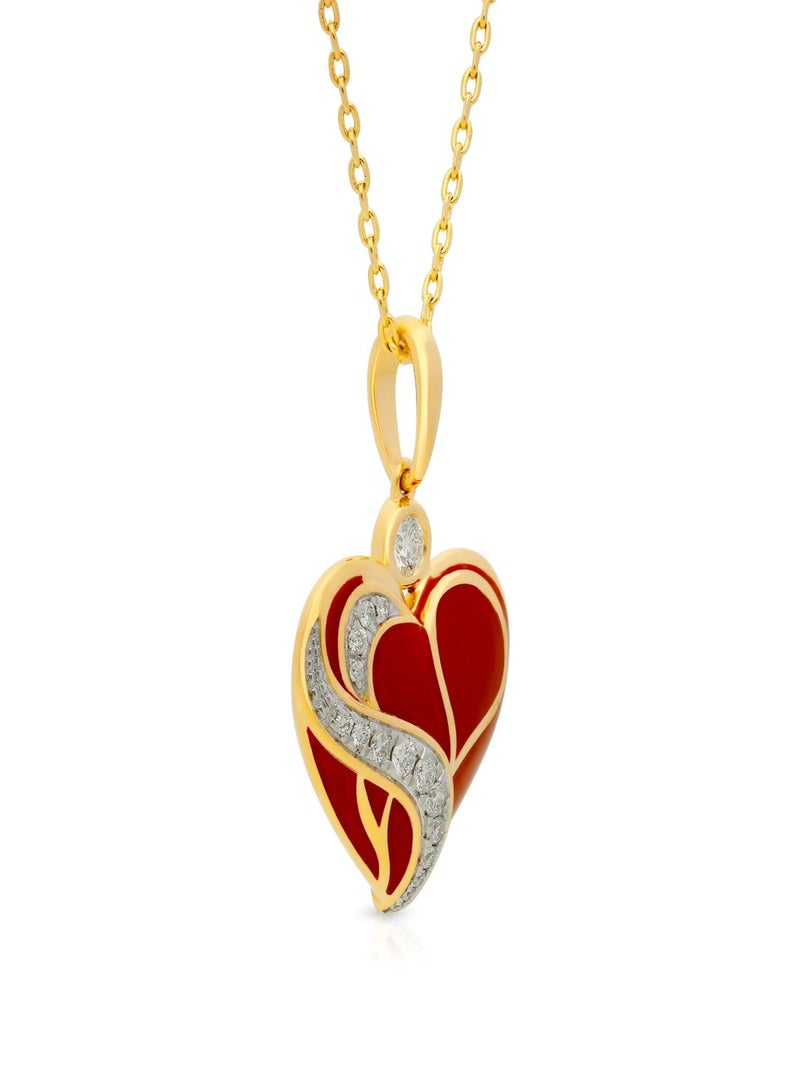 Malabar Gold and Diamonds 18 Carat 750 Purity Mine Diamond Pendant MRGHTH104PN1  - Image 2