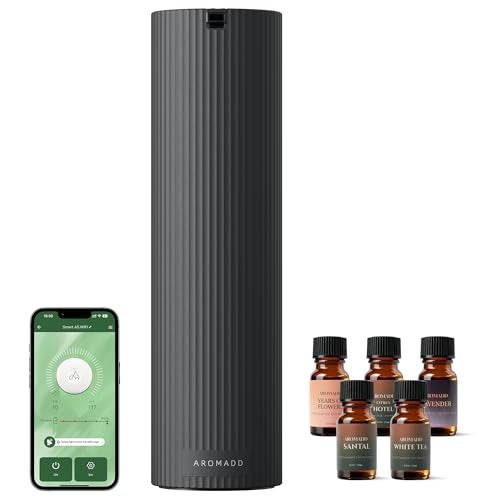 Aromadd Scent Diffuser Starter Kit Waterless Essential Oil Diffuser for Home 1500 SqFt Coverage Scent Air Machine Smart Auto Mode Hotel Collection Diffuser with Cold Air Tech Black - Image 2