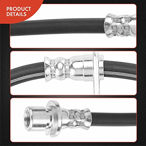 A-Premium Rear Side Brake Hydraulic Hose Compatible with Select Honda and Acura Models - Civic 1992-1995 1999-2000, Civic del Sol 1993-1997, Integra 1994-2001 - Replace# 01468S03Z00(Pack of 2) - Image 5