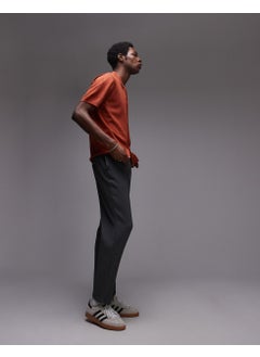 TOPMAN Knitted Pattern Crochet Shirt In Rust  - Image 4
