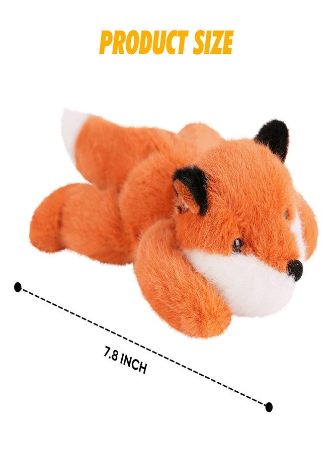 PEACH CAT Fox Plush Cute Fox Stuffed Animals Small Plushies Toy Pillow Gifts for Kids Brick Red - Image 5
