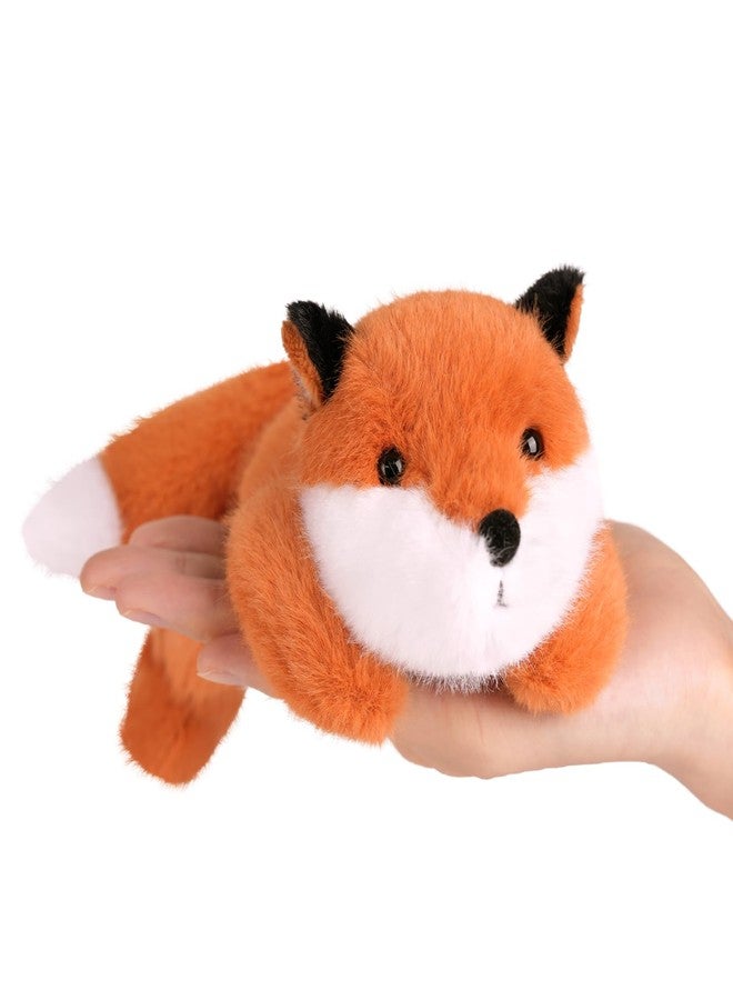 PEACH CAT Fox Plush Cute Fox Stuffed Animals Small Plushies Toy Pillow Gifts for Kids Brick Red - Image 1