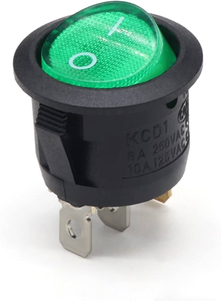 USPRO Rocker switch KCD5-102N ( GREEN)