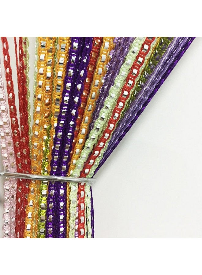 PINDIA String Polyester (Pack of 1) Door Curtain (6.5ft) - Multicolour(Lined), Washable - Image 1