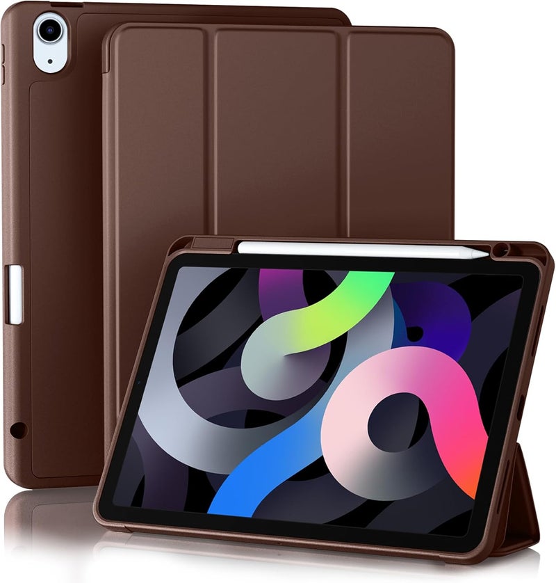 Akkerds Compatible with iPad Air 11 Inch Case 7th/6th Generation (M3/M2) 2025/2024, for iPad Air 5th/4th Generation Case 10.9 Inch 2022/2020 with Pencil Holder[Auto Sleep/Wake], Darkbrown - Image 1