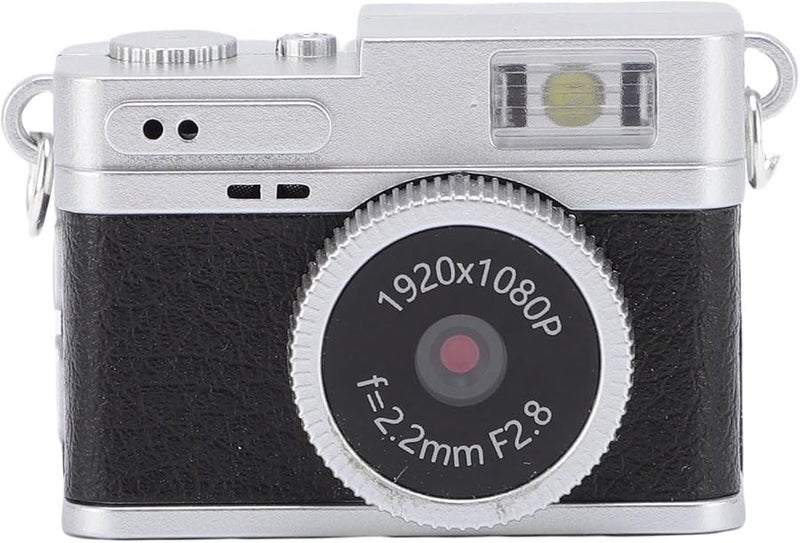 Retro Keychain Camcorder Black 1080P Portable Camera Compact Easy Transfer For Everyday Use - Image 1