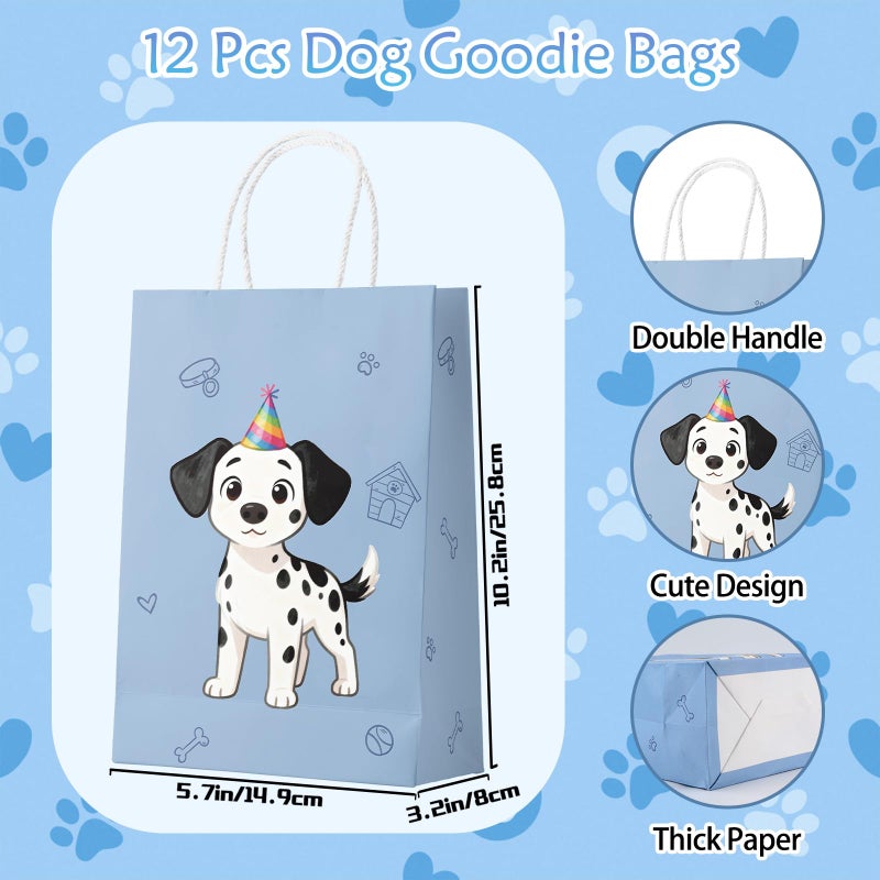 Coosilion 122 Pcs Dog Party Favors, Dog Themed Birthday Party Decorations, Cute Dog Pinata Goodie Bags Stuffers Make Your Own Stickers Keychain Wristbands Mini Notebooks for Kids Adopt a Puppy Party Favor - Image 3