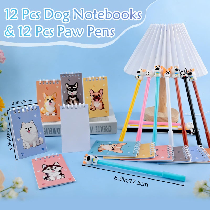 Coosilion 122 Pcs Dog Party Favors, Dog Themed Birthday Party Decorations, Cute Dog Pinata Goodie Bags Stuffers Make Your Own Stickers Keychain Wristbands Mini Notebooks for Kids Adopt a Puppy Party Favor - Image 4