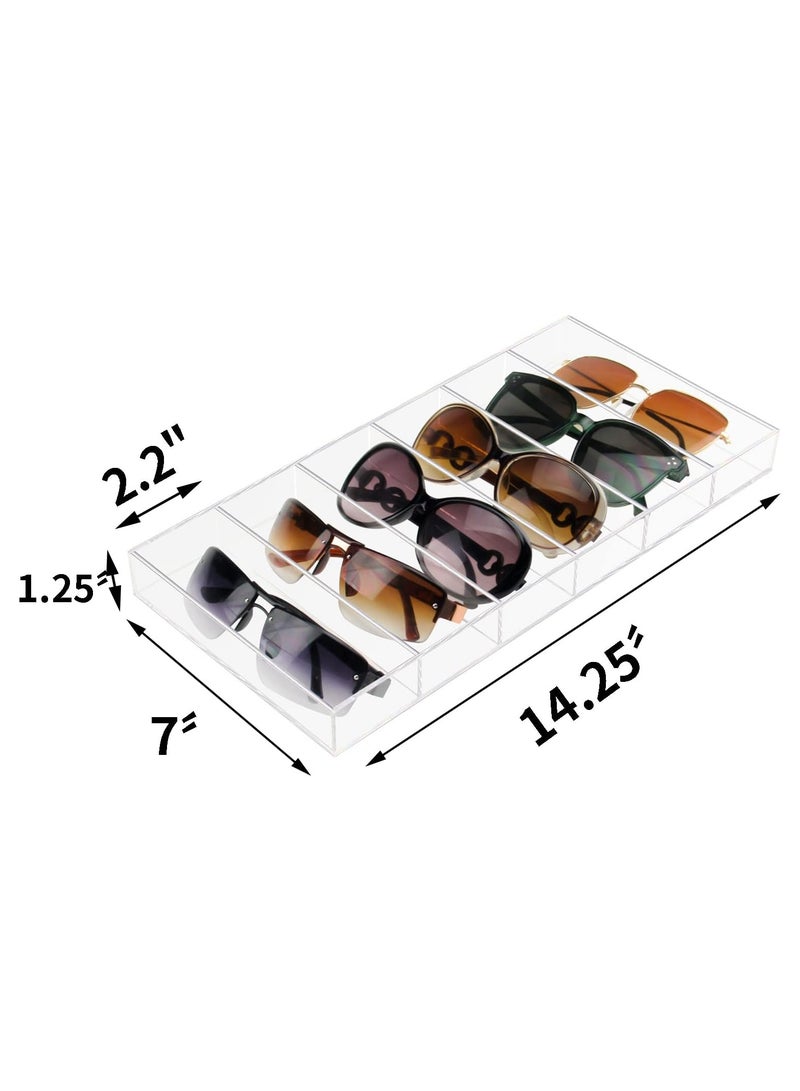 TPGP Acrylic Sunglass Organizer, Eyeglass Case Storage for Multiple Glasses - Image 2