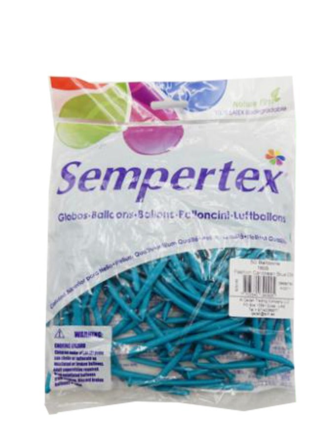 Sempertex Assorted Color Latex Balloons  Vibrant Balloons in Various Colors Perfect for Birthdays Parties Weddings and Celebrations Durable and Easy to Inflate for Fun Event Decorations (Caribbean Blue) - Image 5