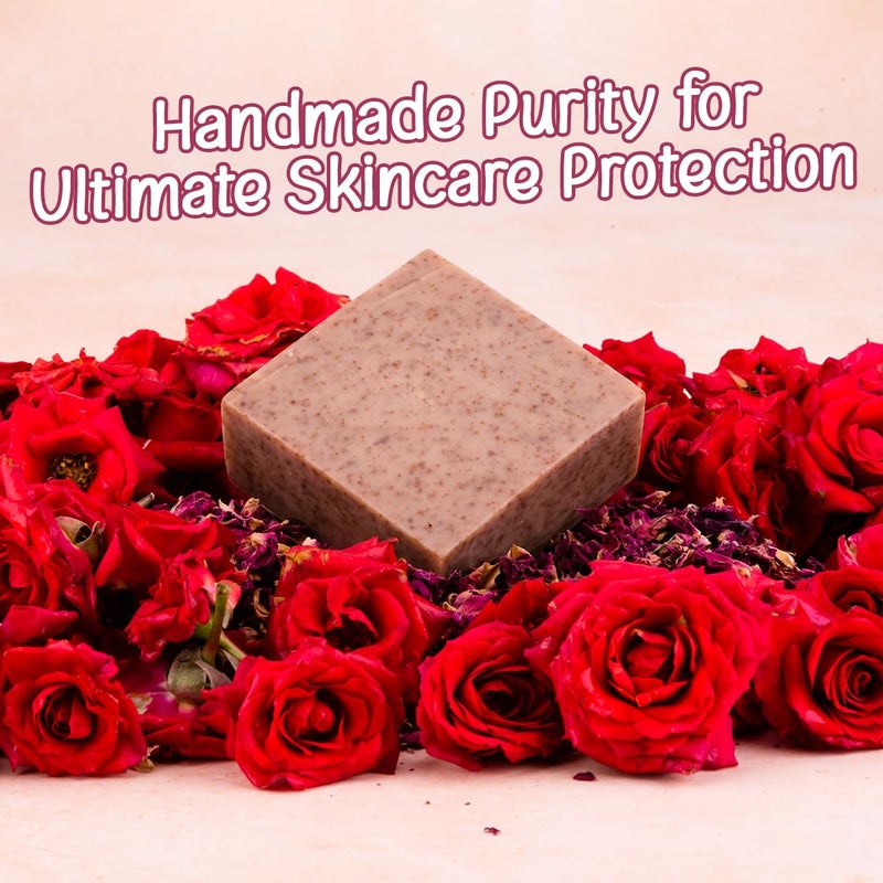 Naturalis Rose Soap  Handmade ColdPressed Rose Soap for Bath  Organic Soap for Deep Cleansing Hydration Skin Soothing and Radiant Glow 100g Each pack of 2  Refreshing and Rejuvenating Experience - Image 5