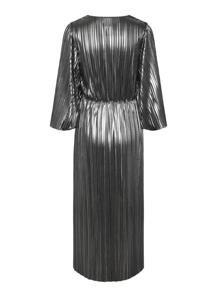YAS - Yasregina 3/4 Plisse Long Dress - Image 1