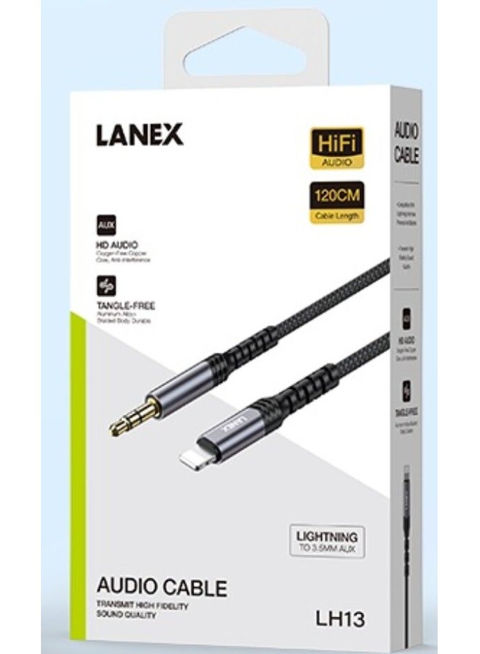 LANEX AUX iPhone cable 1.20 meters, model LH13 - Image 1