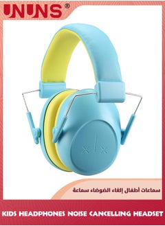UNUNS Kids Noise Cancelling Headphones,Hearing Protection Earbuds,Foldable Adjustable Noise Blocking Headphones For Toddler Children Adults,Perfect For Sleeping Studying Shooting,Light Blue  - Image 2
